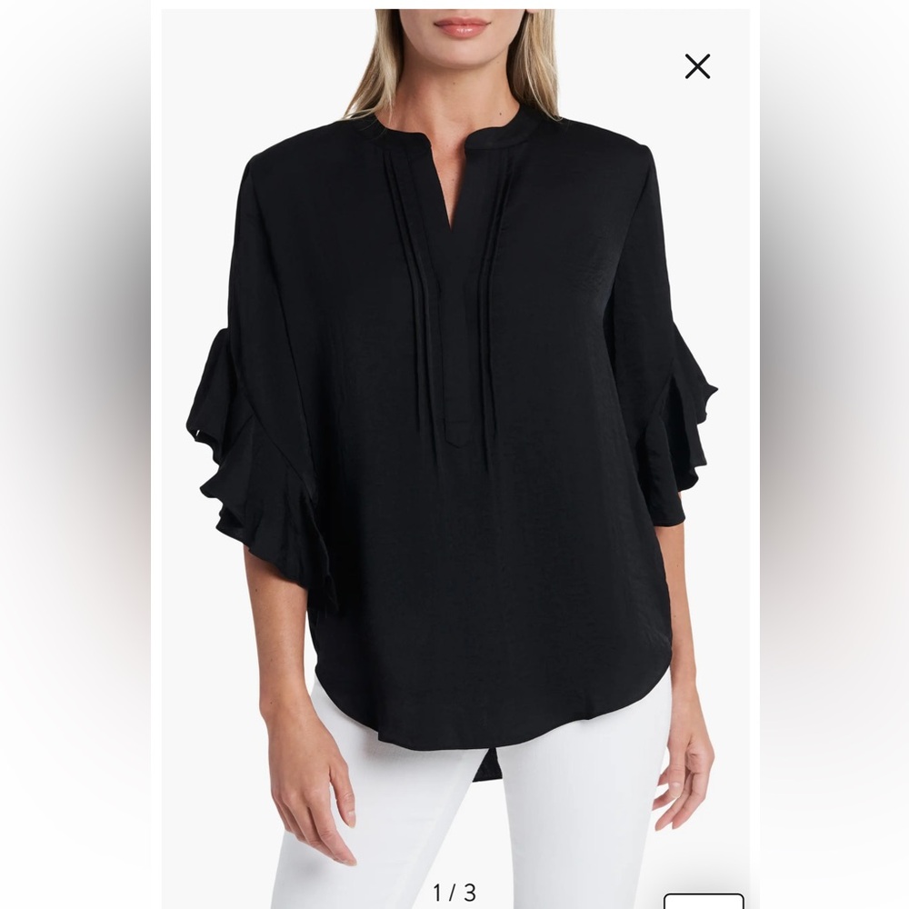 Vince Camuto Ruffle Sleeve Shirt